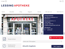 Tablet Screenshot of lessing-apotheke-berlin.de